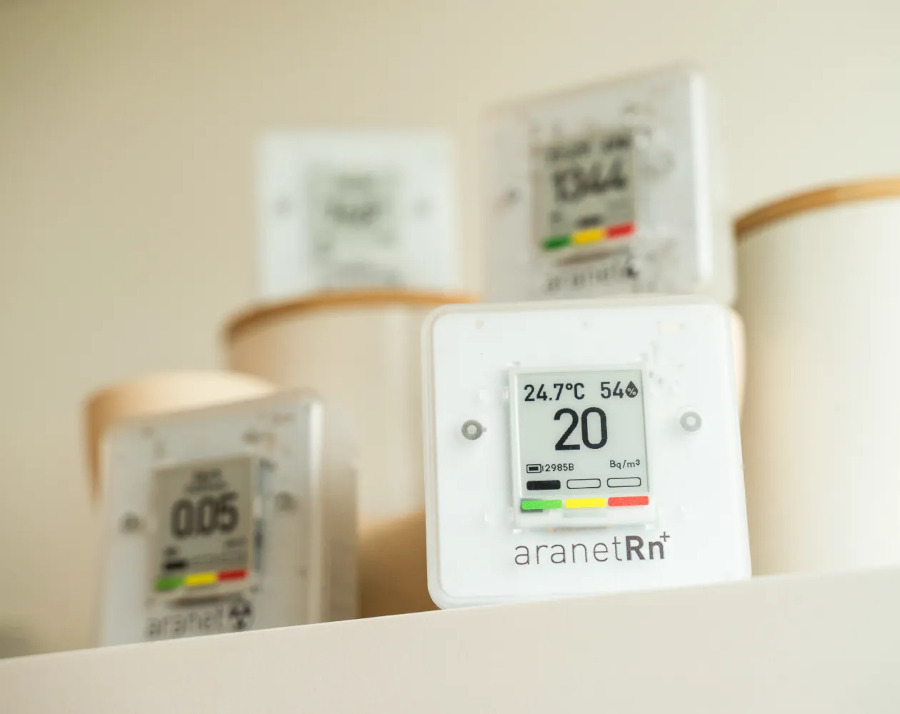 Pomiar radonu w schronie